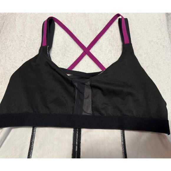 Lululemon Hot to Street tank Heatwave Open Criss-Cross back design purple. - Picture 8 of 9